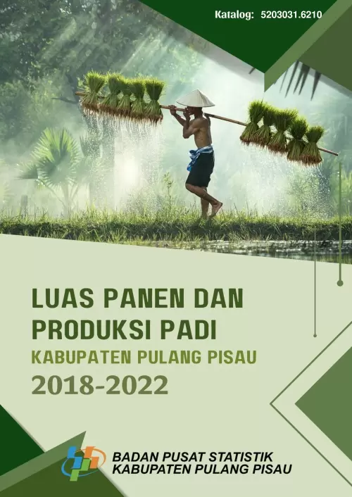 Luas Panen dan Produksi Padi Kabupaten Pulang Pisau 2018-2022